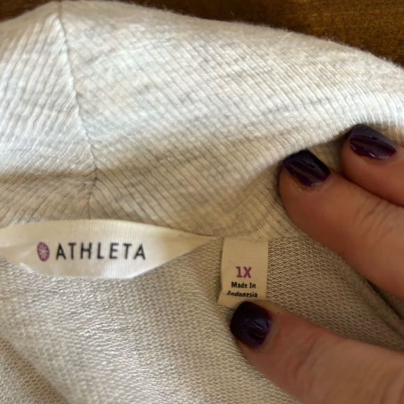 Athleta light grey stretch cardigan - Picture 2 of 6